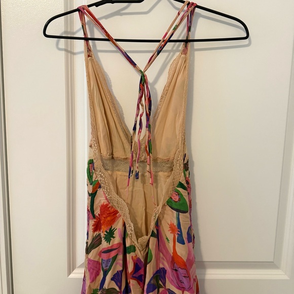 FARM Rio Fairies Sand Slip Multicolor Floral Midi Dress M - Picture 10 of 12